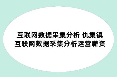 互联网数据采集分析 仇集镇互联网数据采集分析运营薪资